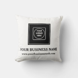 Personalized Business Logo Branding Throw Pillow Kussen