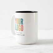 Personalized Business Logo Coffee Mug Tweekleurige Koffiemok (Voorkant links)