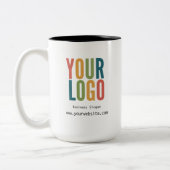 Personalized Business Logo Coffee Mug Tweekleurige Koffiemok (Links)