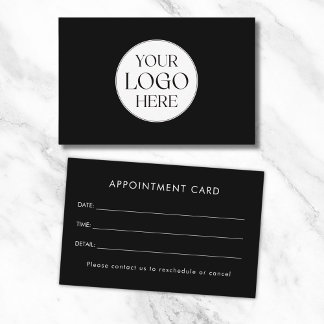 Personalized Business Logo Simple Appointment Card Visitekaartje