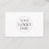 Personalized Business Logo Simple Discount Card Visitekaartje (Voorkant)