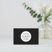 Personalized Business Logo Simple Gift Certificate Visitekaartje (Staand voorkant)