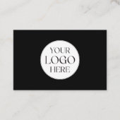 Personalized Business Logo Simple Referral Card Visitekaartje (Voorkant)