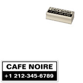 Personalized Business Maple Wood Stamp Rubberstempel (Gestempeld)