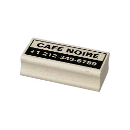 Personalized Business Maple Wood Stamp Rubberstempel
