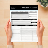 Personalized Business Project Planner Notepad Notitieblok