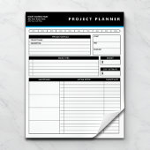 Personalized Business Project Planner Notepad Notitieblok
