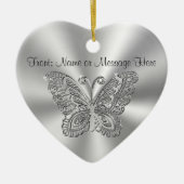 Personalized Butterfly Ornament 2 Sided Your Text (Voorkant)