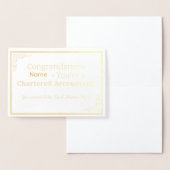 Personalized CA Congratulations Card  Folie Kaarten (Display)
