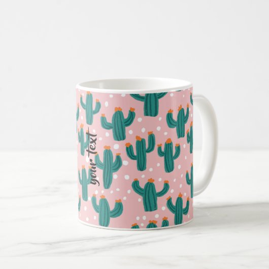 Personalized Cacti Coffee Mug Koffiemok (Voorkant rechts)