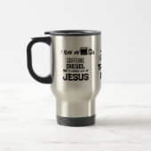 PERSONALIZED Cafeïne Diesel En Jezus Grunge Reisbeker (Links)