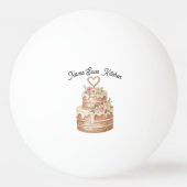 Personalized CakePing Pong Balls Custom Baker gift Pingpongbal (Achterkant)