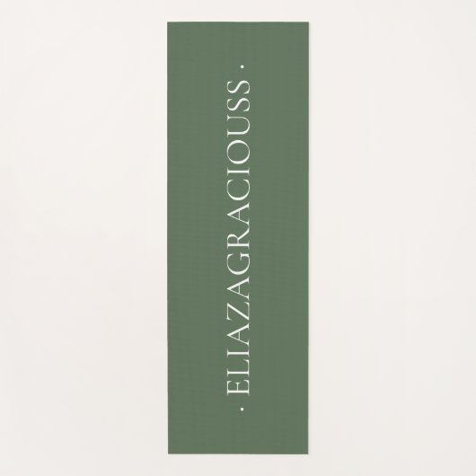 Personalized Calm Meditation Yoga Mat with Name (Voorkant)