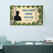 Personalized Camouflage Military Welcome Home  Spandoek (Beurs)
