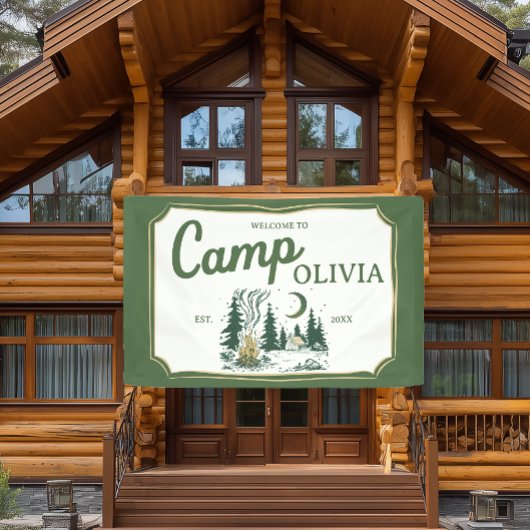 Personalized Camp Bachelorette Party Welcome Spandoek