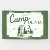 Personalized Camp Bachelorette Party Welcome Spandoek (Horizontaal)