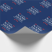 Personalized Campaign Election Cadeaupapier (Hoek)