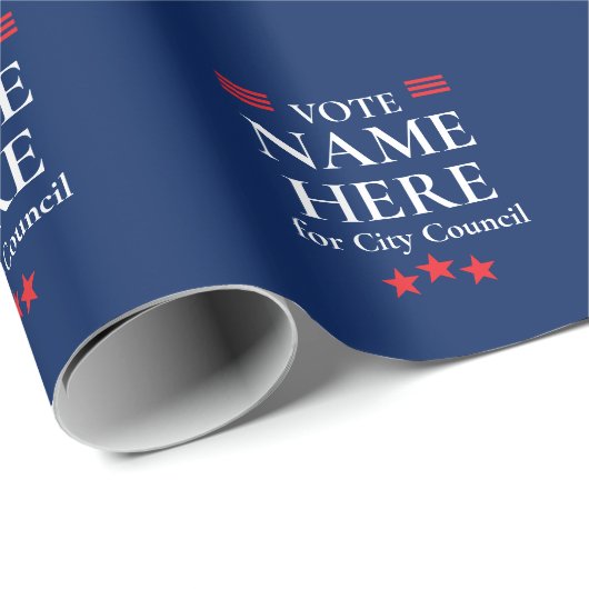 Personalized Campaign Election Cadeaupapier (Rol Hoek)