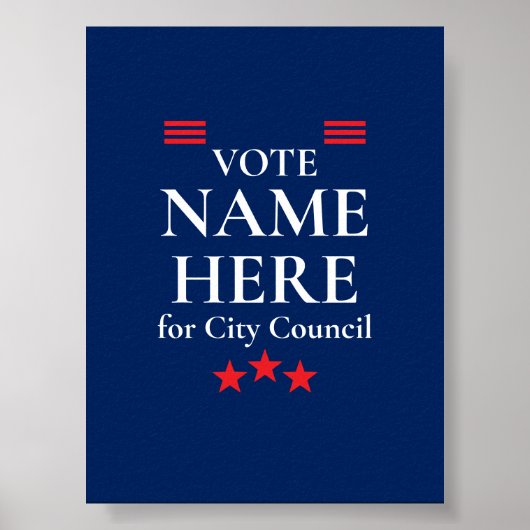 Personalized Campaign Election Poster (Voorkant)