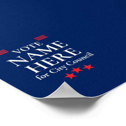 Personalized Campaign Election Poster (Hoek)