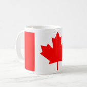 Personalized Canada Flag | Custom Name Canada Day Koffiemok (Voorkant links)