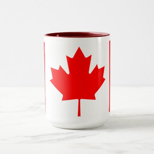 Personalized Canada Flag | Custom Name Canada Day Mok (Midden)
