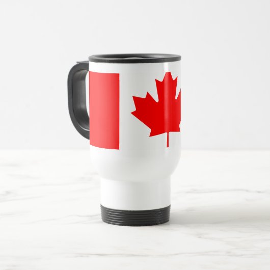 Personalized Canada Flag | Custom Name Canada Day Reisbeker (Voorkant links)