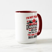 Personalized Canada Flag Day | Custom Canadian Mok (Voorkant rechts)