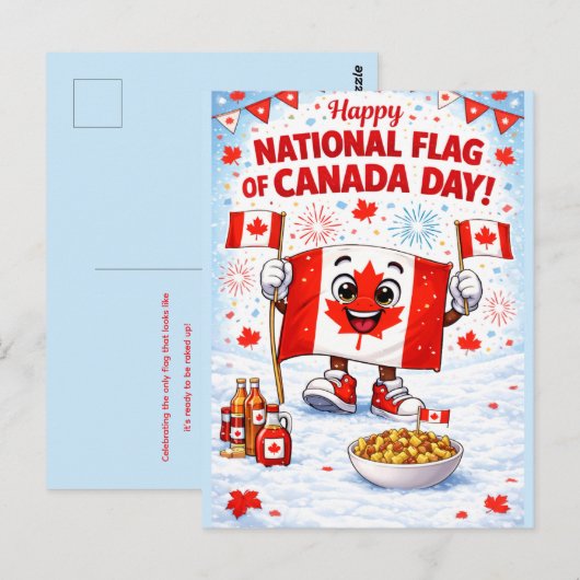 Personalized Canada Flag Day Postcard Briefkaart (Voorkant / Achterkant)