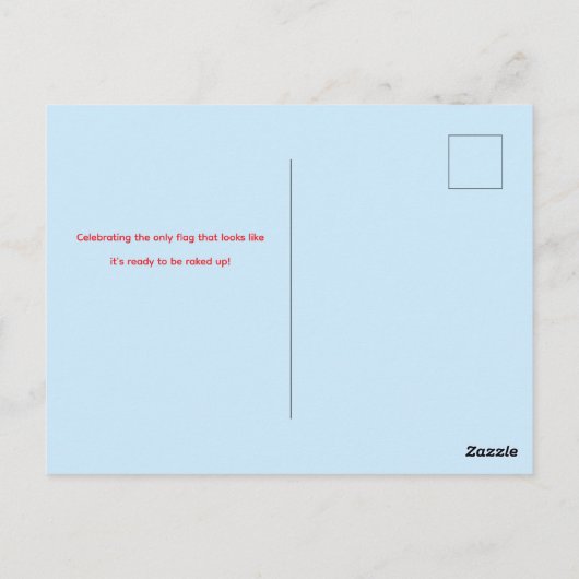 Personalized Canada Flag Day Postcard Briefkaart (Achterkant)