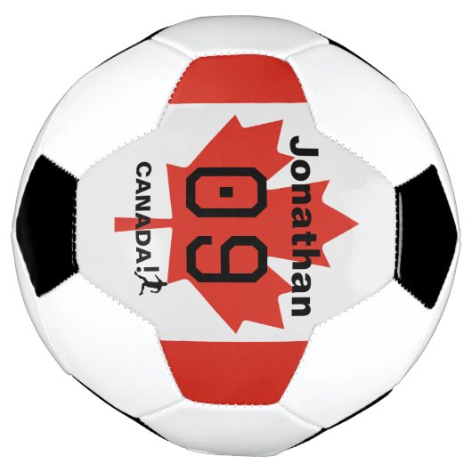 Personalized Canada Maple Leaf Soccer Gift Voetbal (Gedraaid)