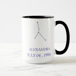 Personalized Cancer Constellation Mug - Custom Zod Mok