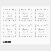 Personalized Candle Label, Fun & Whimsical Vierkante Sticker (Vel)