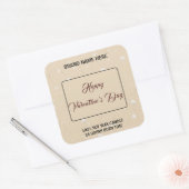 Personalized Candle Label Happy Valentine’s Day (Envelop)