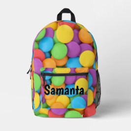 Personalized Candy Backpack | Rainbow Sweets Kids  Bedrukte Rugzak