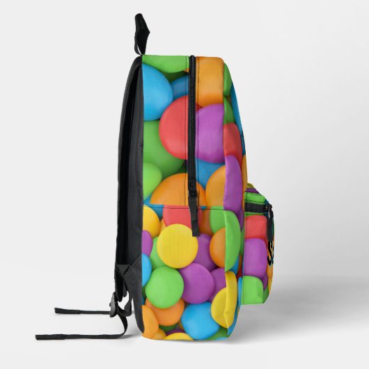 Personalized Candy Backpack | Rainbow Sweets Kids  Bedrukte Rugzak (Links)