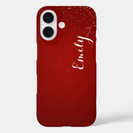 Personalized Candy Red Diamond - Barely There iPhone 16 Hoesje
