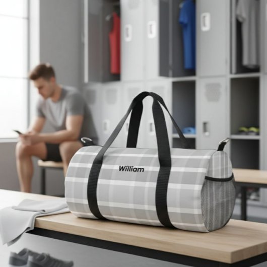 Personalized Canvas Duffel Bag - Custom Name  Plunjezak