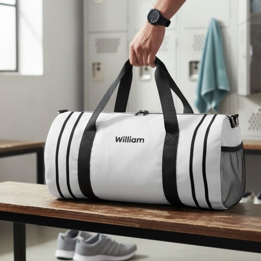 Personalized Canvas Duffel Bag - Custom Name Plunjezak