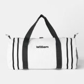 Personalized Canvas Duffel Bag - Custom Name Plunjezak (Voorkant)