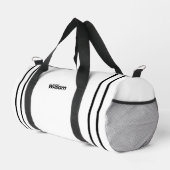 Personalized Canvas Duffel Bag - Custom Name Plunjezak (Rechterhoek)
