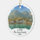 Personalized Capri Ornament, Italy Keramisch Ornament (Links)