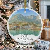 Personalized Capri Ornament, Italy Keramisch Ornament