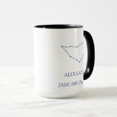 Personalized Capricorn Constellation Mug - Custom  Mok (Voorkant rechts)