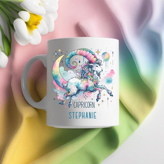 Personalized Capricorn Zodiac Goat Astrology Koffiemok