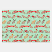 Personalized Capybara Cute Wildlife Christmas Inpakpapier Vel (Voorkant)