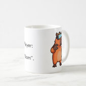 Personalized Capybara Gamer Coffee Cup Koffiemok (Voorkant rechts)