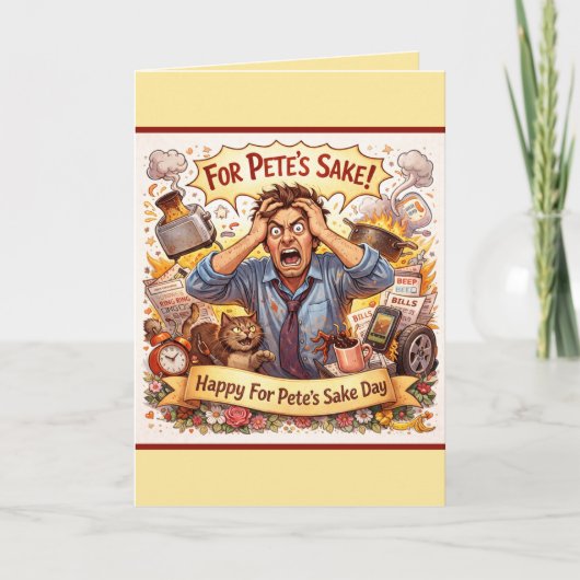 Personalized Card For Pete's Sake Day/Feb 26 Kaart (Voorkant)