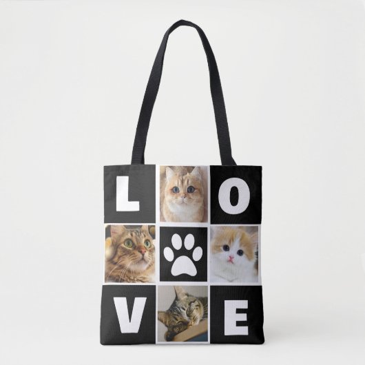 Personalized Cat Bag, Custom Gift, Cat Owner Gift Tote Bag (Voorkant)