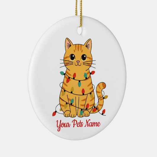 Personalized Cat Christmas Ornament (Rechts)